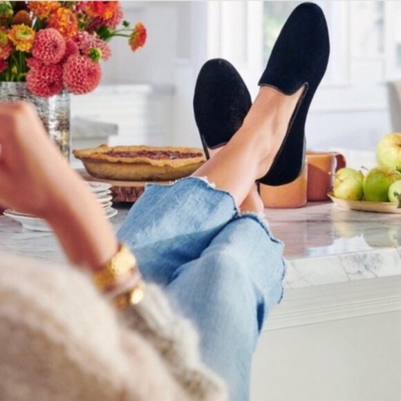 BIRDIES | Starling Black Suede Loafer Flats | Sz 9.5 - Picture 5 of 14